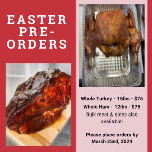 Big Sticky's BBQ Catering for your Easter Celebration